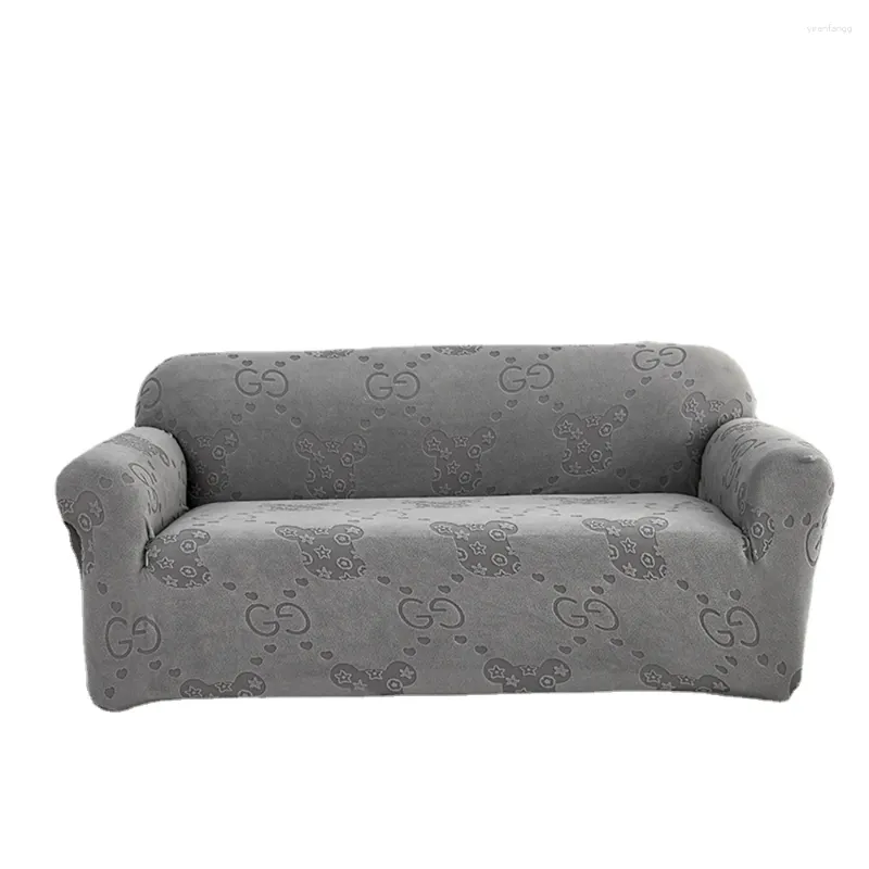 Stuhlhussen Svetanya 21 Farben Dicker Samt-Sofabezug 1/2/3/4 Sitze Schonbezug Stretch Elastic Loveseat L-förmiger Schutz