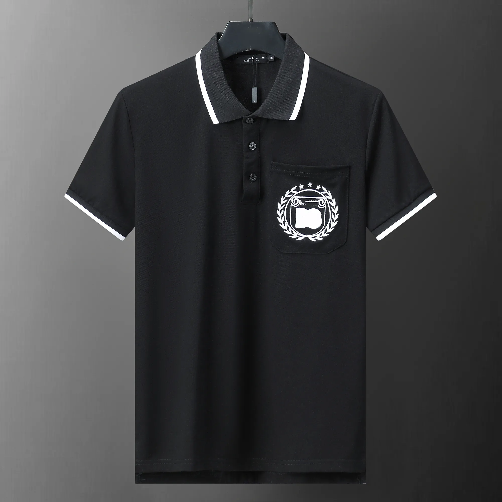 Podstawowe męskie koszulka polo Mężczyźni T -koszulka haft haftowe logo polo koszule letnie tshirty luksusowe markę tee tops