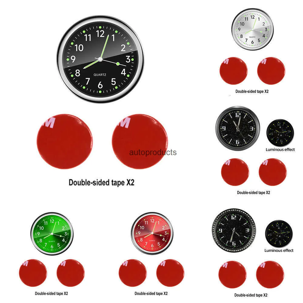 Her Électronique de Voiture 40MM Horloge de Voiture Lumineuse étanche Mini Horloge électronique Montre à Quartz Montre de vélo Moto Montre de Tableau de Bord de Voiture Horloge dans la Voiture