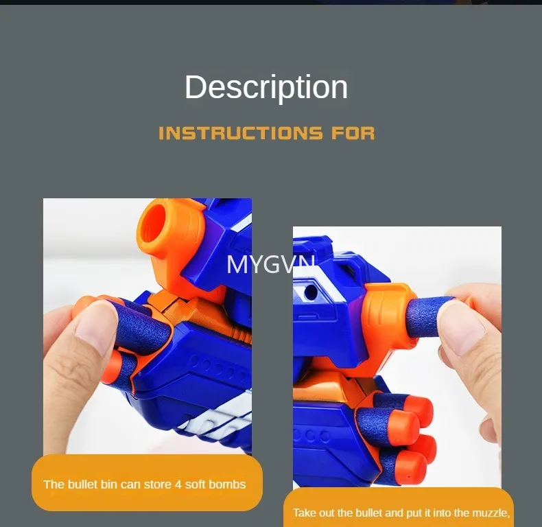 Soft Bullet Manual Toy Gun For Parent Child Battle | EVA Foam Darts ...
