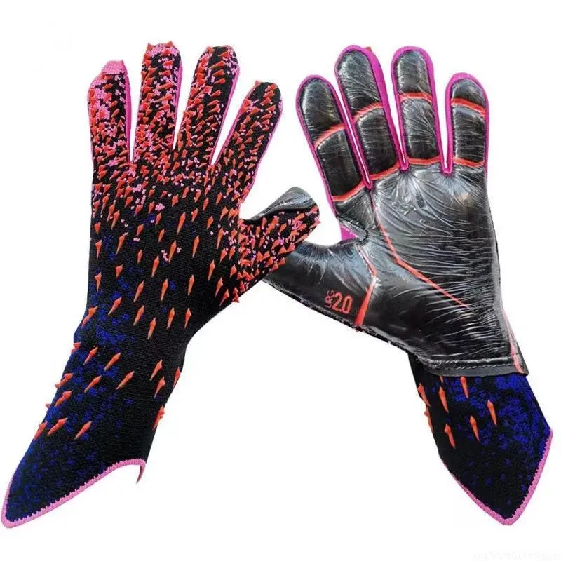 Handskar sporthandskar barn fotbollsmålvakthandskar förtjockade Wearresistent Latex Soccer Gloves Professional Outdoor Sports Equip