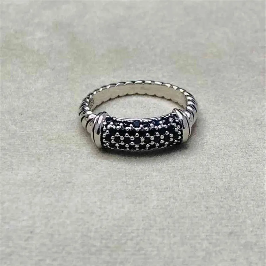 패션 보석 디자이너 다이아몬드 검은 흰색 반지 반지 다이아몬드 여성 남성 고품질 백금 도금 2010