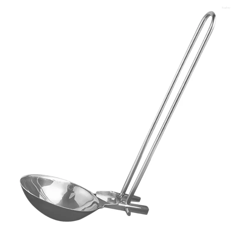 Conjuntos de louça Talheres Colher de piquenique Camping Sopa Concha Dobrável Colher Utensílios de Cozinha Conchas para