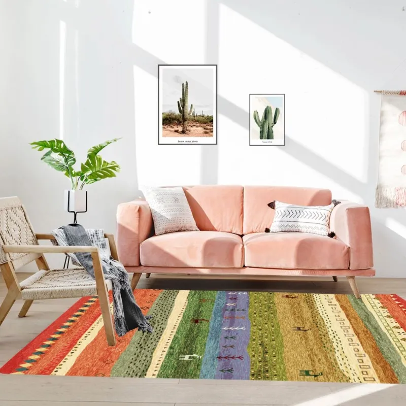 Vintage rugs Living room Bedroom bed sofa Designer rug It feels fine and comfortable Personalized patterned carpet