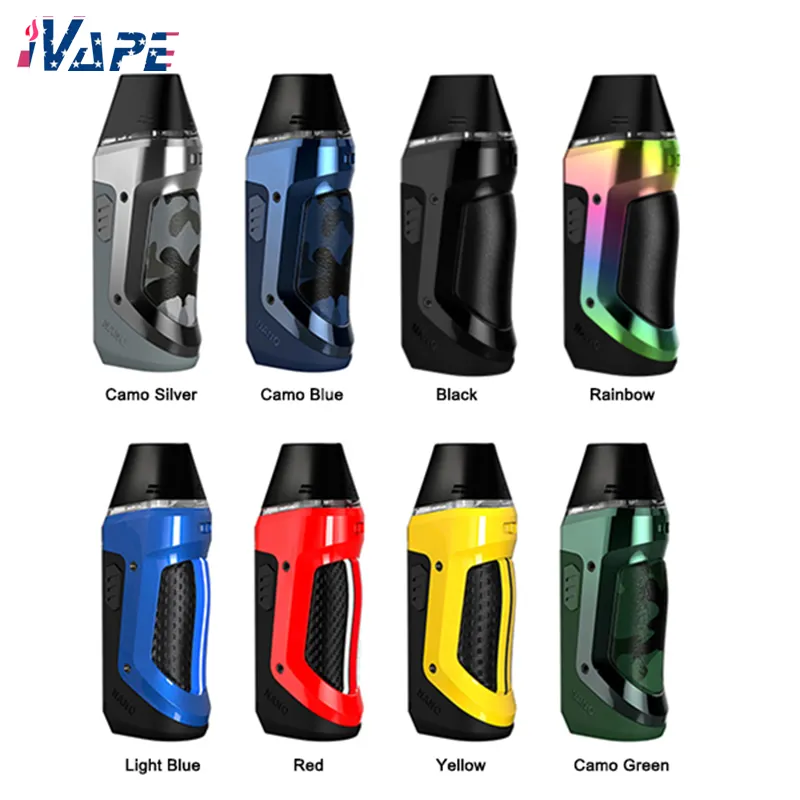 Geekvape Aegis Nano POD Zestaw 800MAH 2ML 5-30 W Regulowany moc z oceną IP67 i wyjściem automatycznym