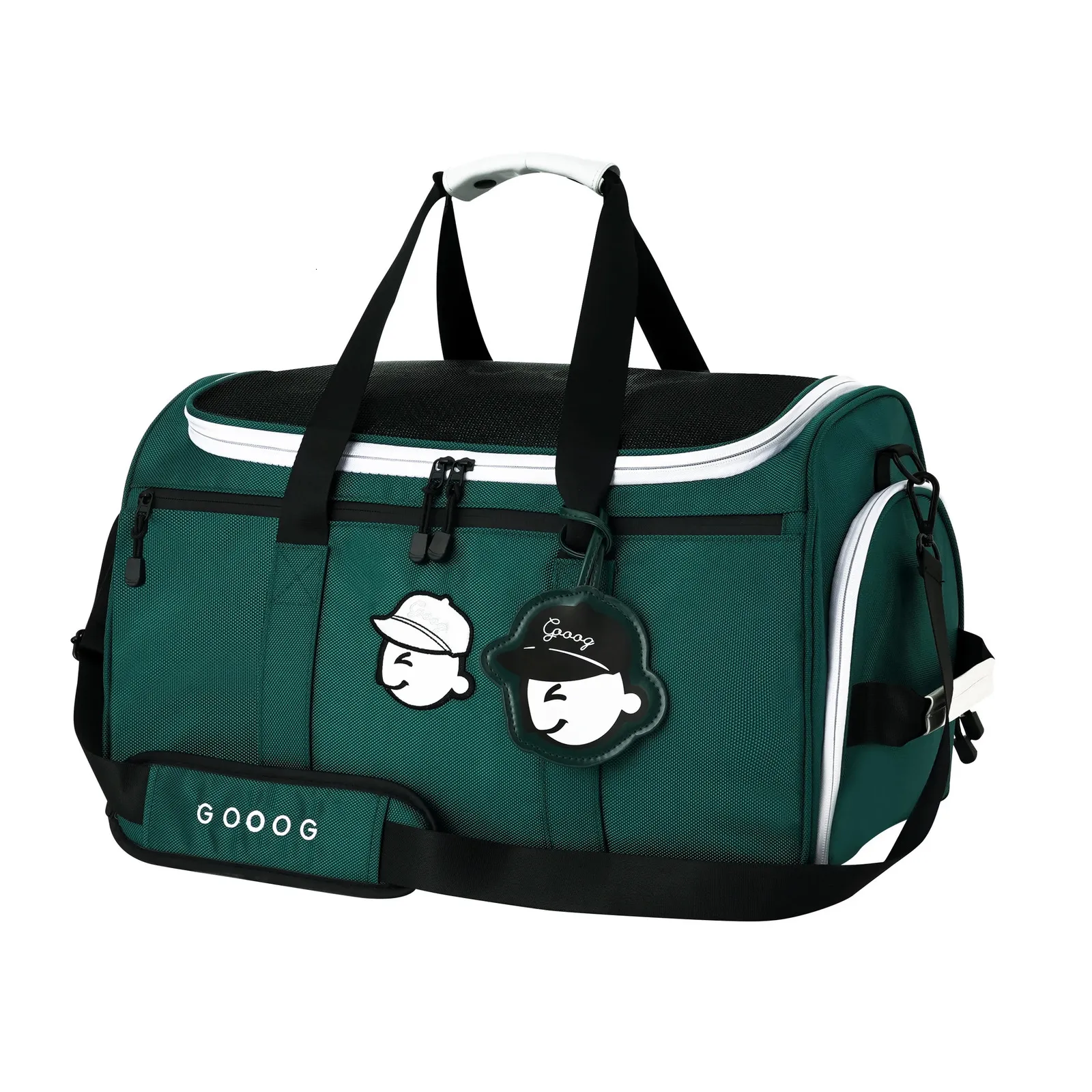 Gooog Brand Fashion Golf Vêtements Chaussures Sac coréens Femmes Femmes Classic Boston Handbag Travel Sac Green 231227