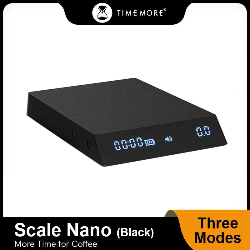 Scala scale per la casa Store Timemore Store Black Mirror Nano Espresso Coffee cucina Scala di pesatura con il tempo USB Light Mini Digital GI