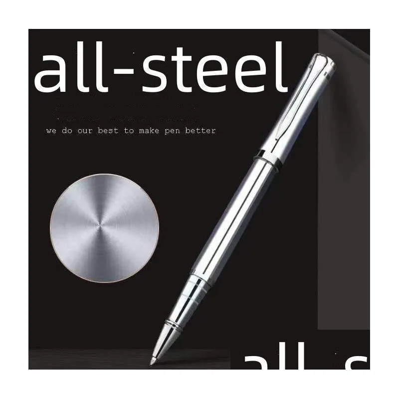 Ballpoint Pennen Groothandel van hoge kwaliteit Black Roller Pen Metal Business Signature Treasure School Office Stationery Fashion Writing Dr Dhukz