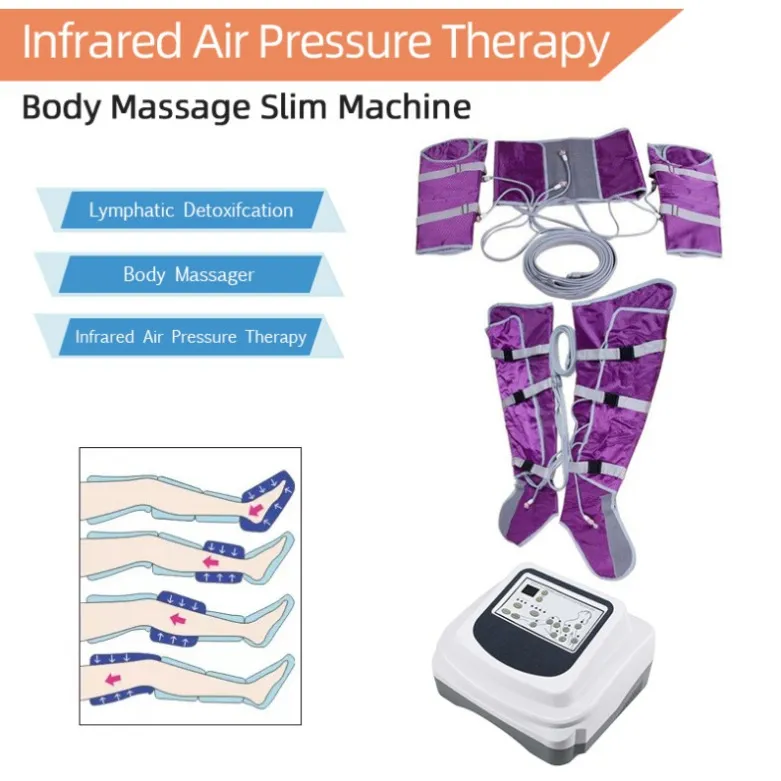 Afslanken Machine Warmte Luchtgolf Druk Afslanken Detox Vetverlies Machines Body Wrap Snelle Slanke Schoonheid Apparatuur Presoterapia523