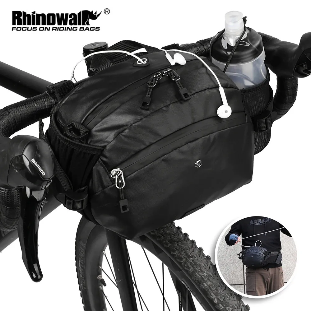 Sac à vélo Rhinowalk Sacs de vélo de guidage imperméable multifonction portable Sac à vélo de vélo de vélo 2023 231227