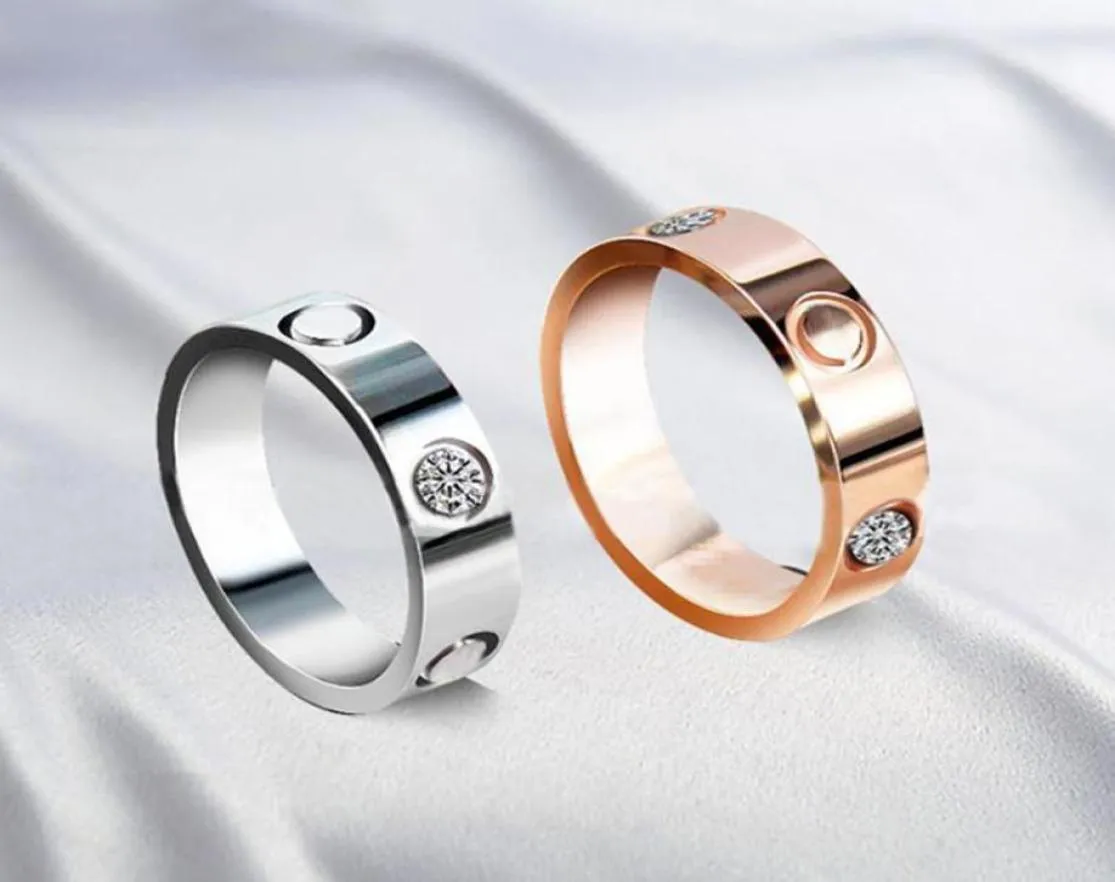 Boutique 316L Liebe Titan Stahl Nägel Ringe Band Ringe Größe Für Frauen Und Männer Marke Schmuck Mit bag4459328