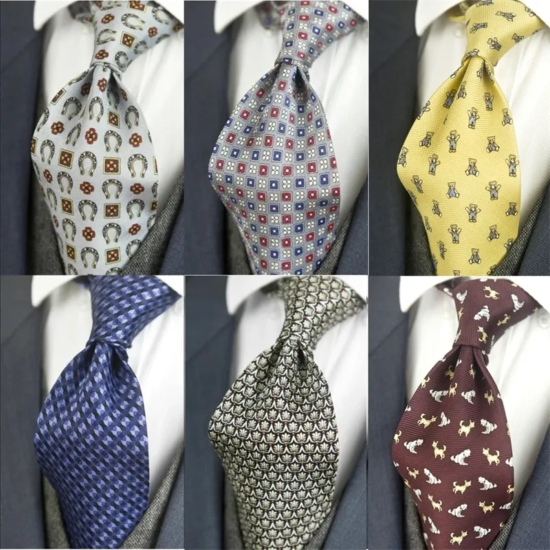 Printed Multicolor Mens Ties Neckties Vintage 100 Silk Printing Handmade Unique Casual Party Wedding 10CM 231226