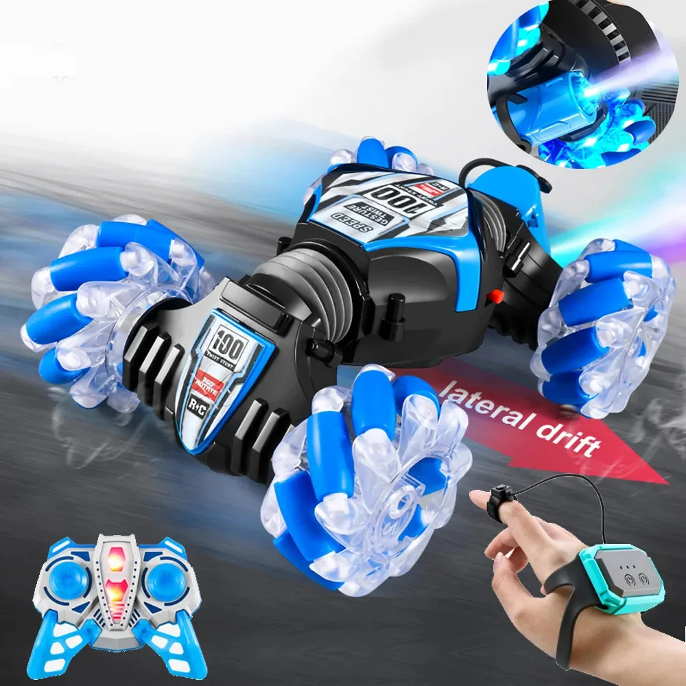 Remote Control Car RC Gesture Sensing Stunt Drift Spray High Speed 360 Off Road for Kids Boys Girls Gifts Auto Toys 231227