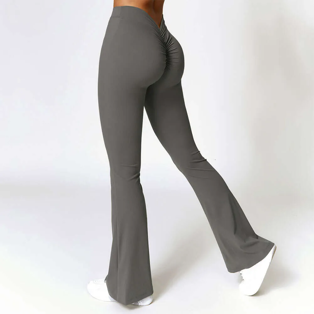 Lu Align Lu Pant Yoga Sport Leggings Mulheres Calças Flare Esporte Sem Costura Leggings de Cintura Alta Ginásio Treino Fitness Secagem Rápida Push Up Calças Femininas Apertadas LL Limão