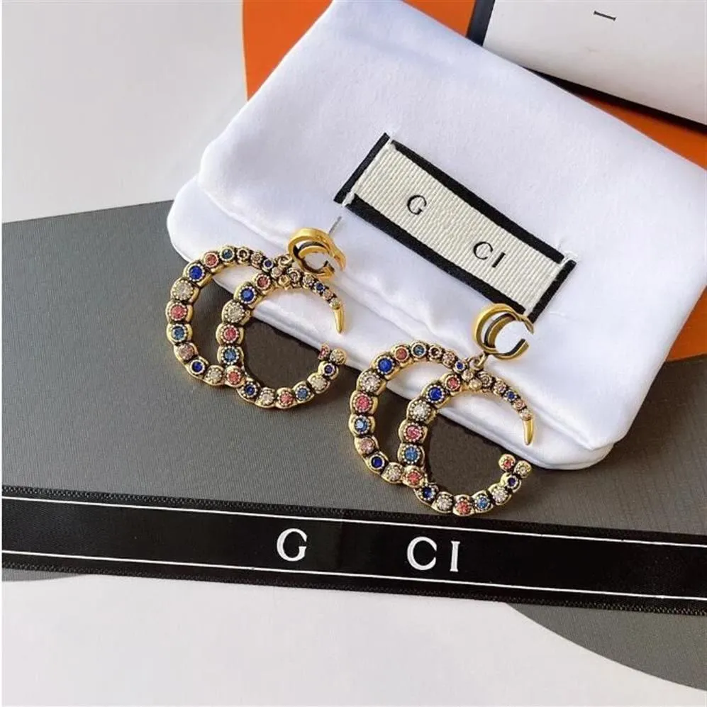 Популярные роскошные серьги с бриллиантами нежного цвета, предназначенные для женщин, серьги, дизайнерские ювелирные изделия, позолоченные 18 карат, избранные девушки Ac318e