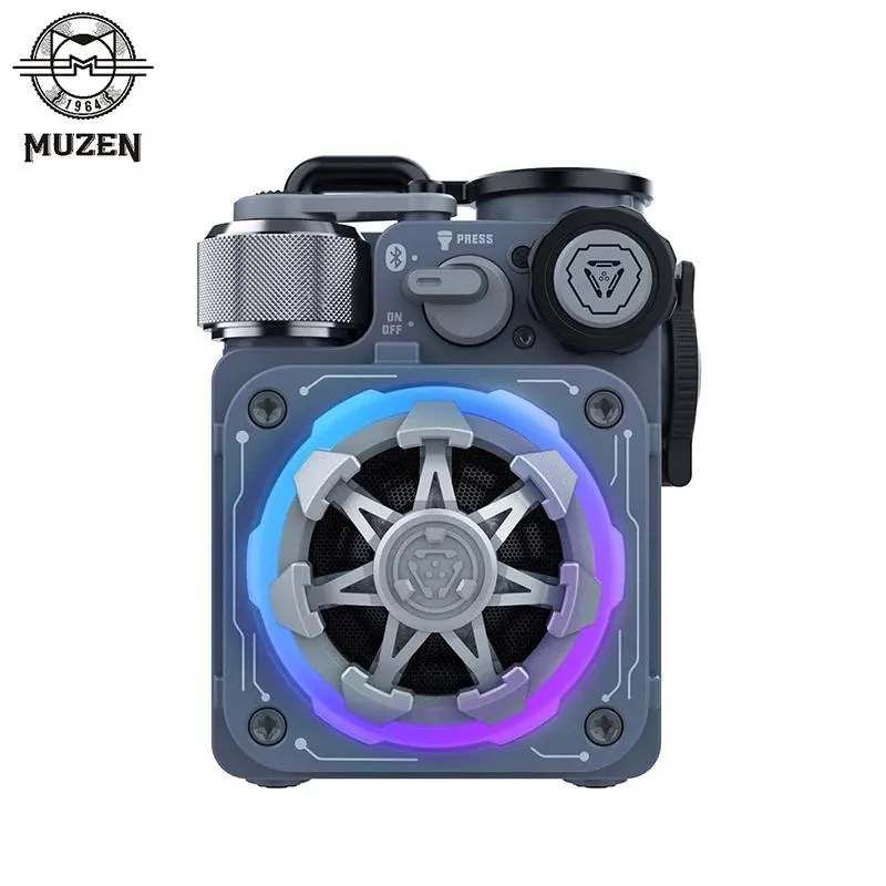 Speakers Muzen Cyber Cube Premium Fidget Spinner RGB Speaker Wireless Bluetooth Subwoofer Speaker Collector's Edition