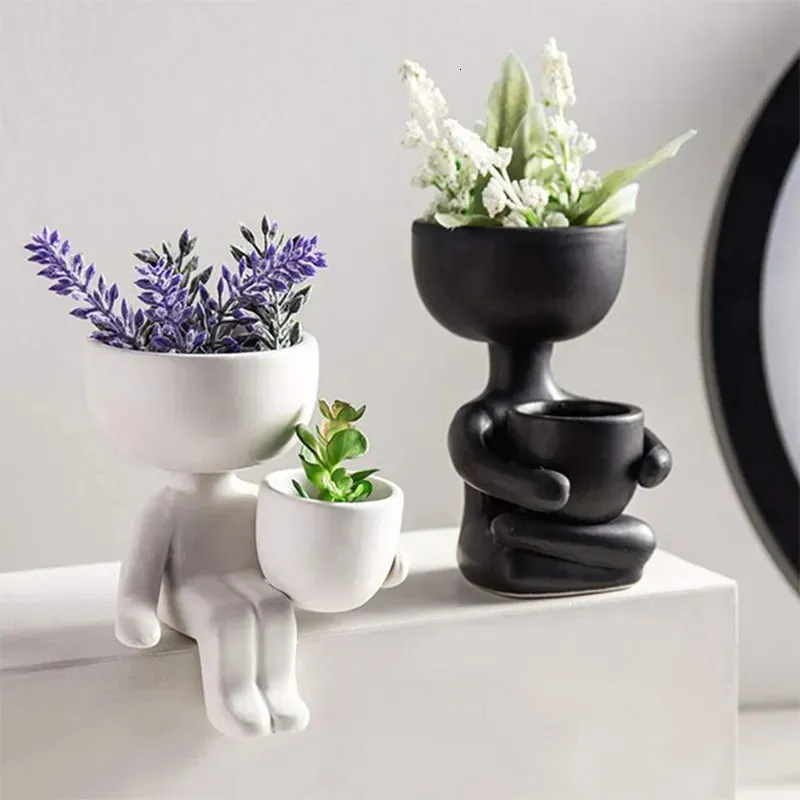 Modern Minimalist Style Beanie Mini Personality Decorative Vase Ornaments 231227