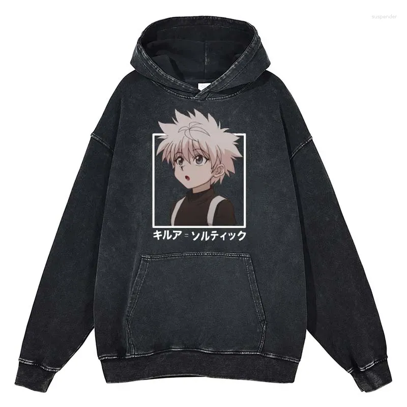 Sweat à capuche pour hommes et femmes, imprimé Anime X, ample, à manches longues, pull chaud d'hiver, vêtements en coton pour femmes