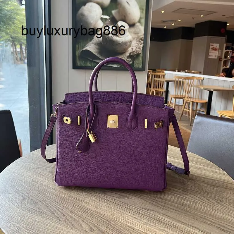 Genuine Leather Handbag 10a Buys Layer Cowhide Lychee Pattern Leather Fashion Messenger Women's Large Bag Women's Bag Handbag