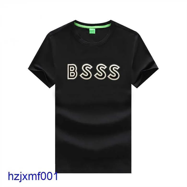 ANZ7 MENS TSHIRTS Tasarımcı T Shirt Bos Yüksek Kalite Yeni Klasik Baskı Tee Casual Moda Lüks 100 Yüksek Grade Pamuk Nefes Alabilir Sokak Kollu Shir