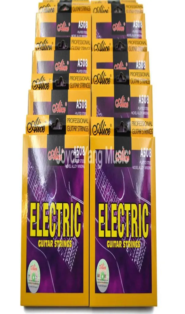 10 Sets of Alice A508LSL Electric Guitar Strings 1st6th Plated SteelNickel Alloy Wound Strings 96285998877135