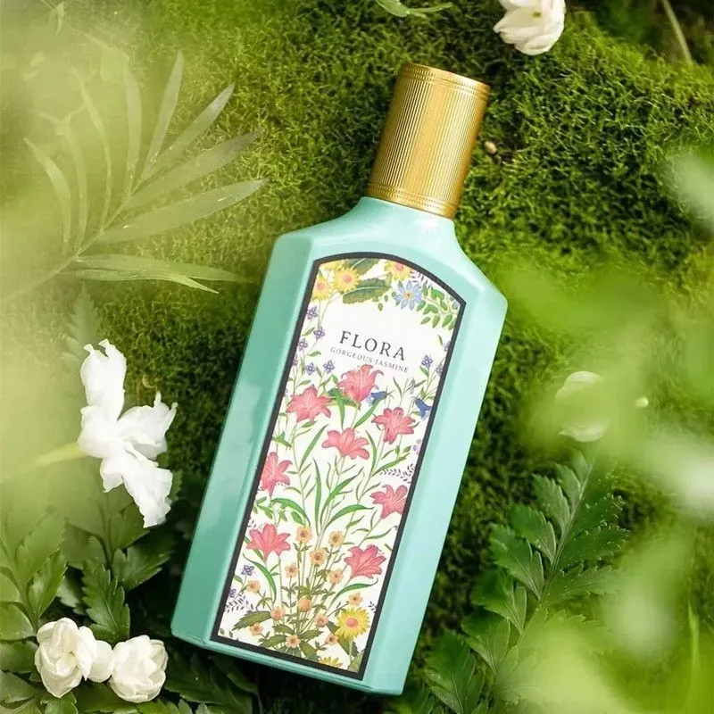 Perfumes de colônia Fragrâncias Flora Gardenia Gardenia linda magnólia perfume para mulheres jasmim 100ml fragrância duradoura