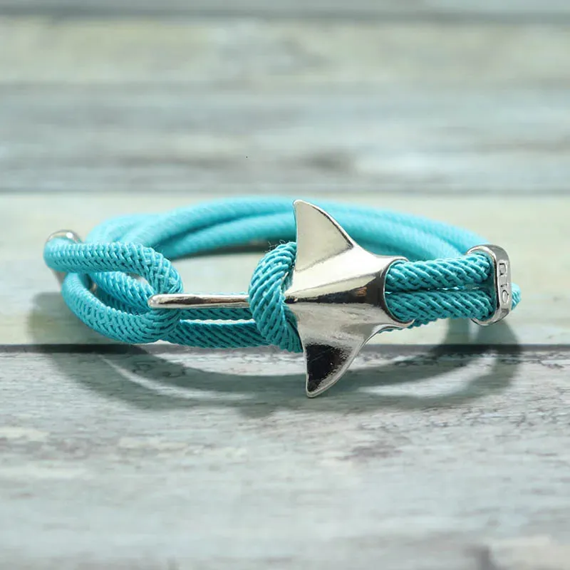 Bohemian Manta Rays Armband Trendy Marine Life Handmade Wrap Braslet Men Kvinnor Mulrilayer Rope Braclet Animal Jewelry Armband 231227