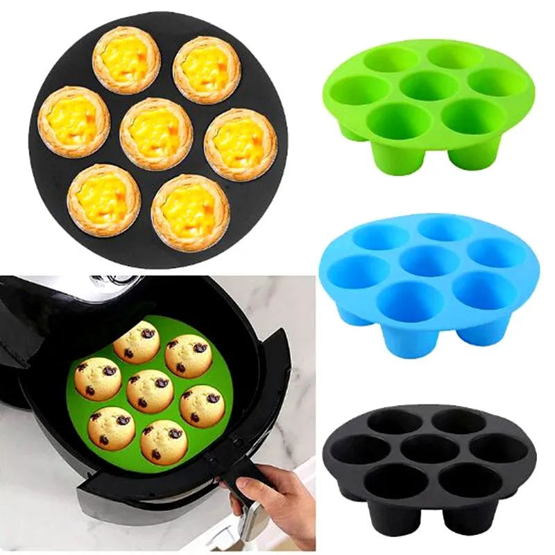 7inch Air Fryer Basket Accessories Kit Dish Baking Pan Rack, Pot