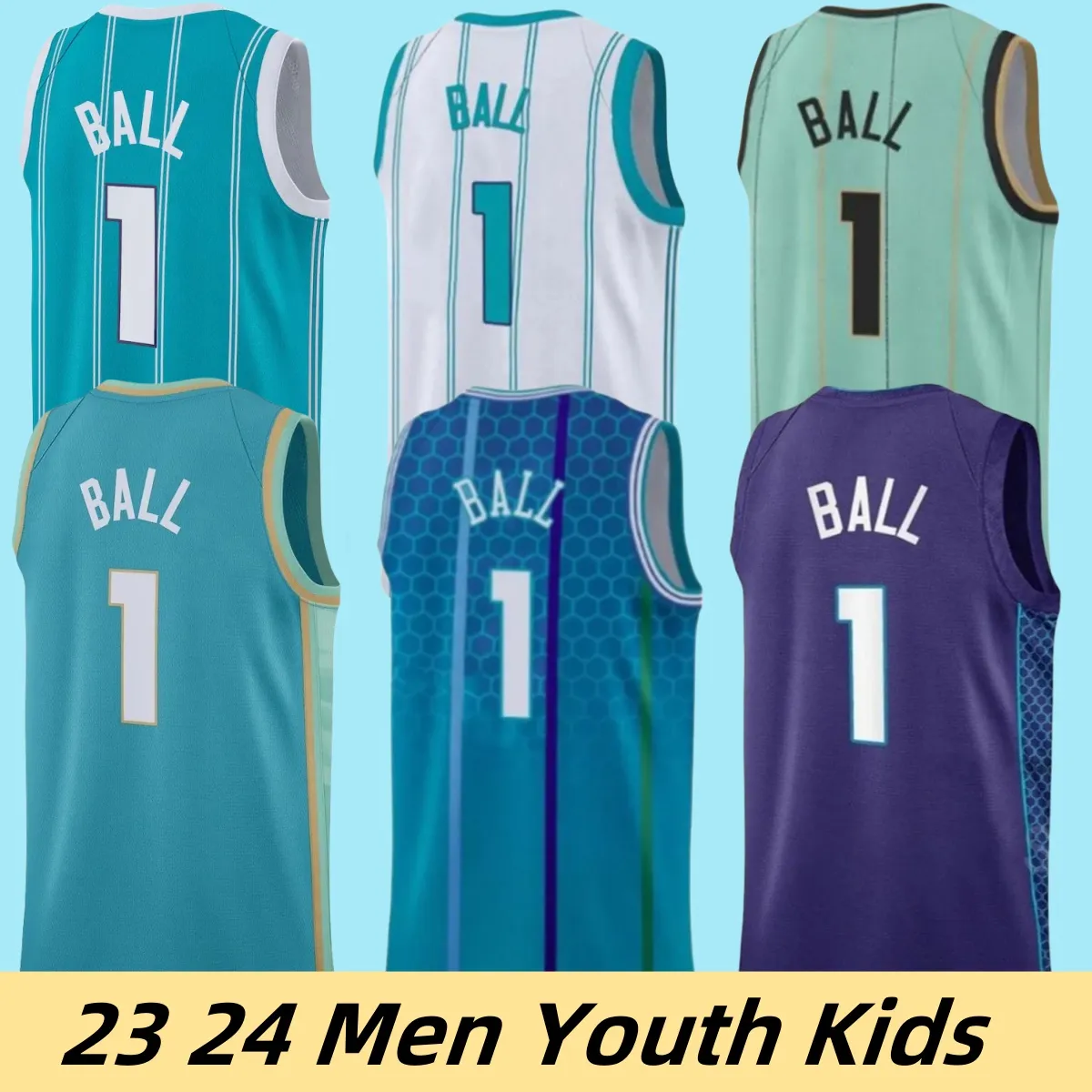 23/24men Młodzież dzieci 1 Melo Lamelo Ball Basketball Jerseys City Jersey Near Kamizelka