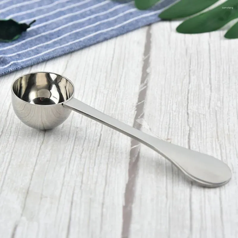 Coffee Scoops Long Handle Measure Spoon Stainless Steel Kitchen Metal Measuring Spoons