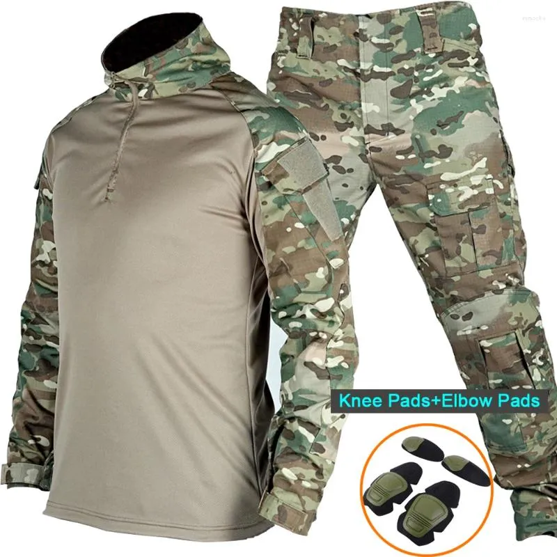 Suits-survêtement masculins G3 Tactical Suit Military 2 Pieces Sets Men Combat Chemises Pantalons PAPT