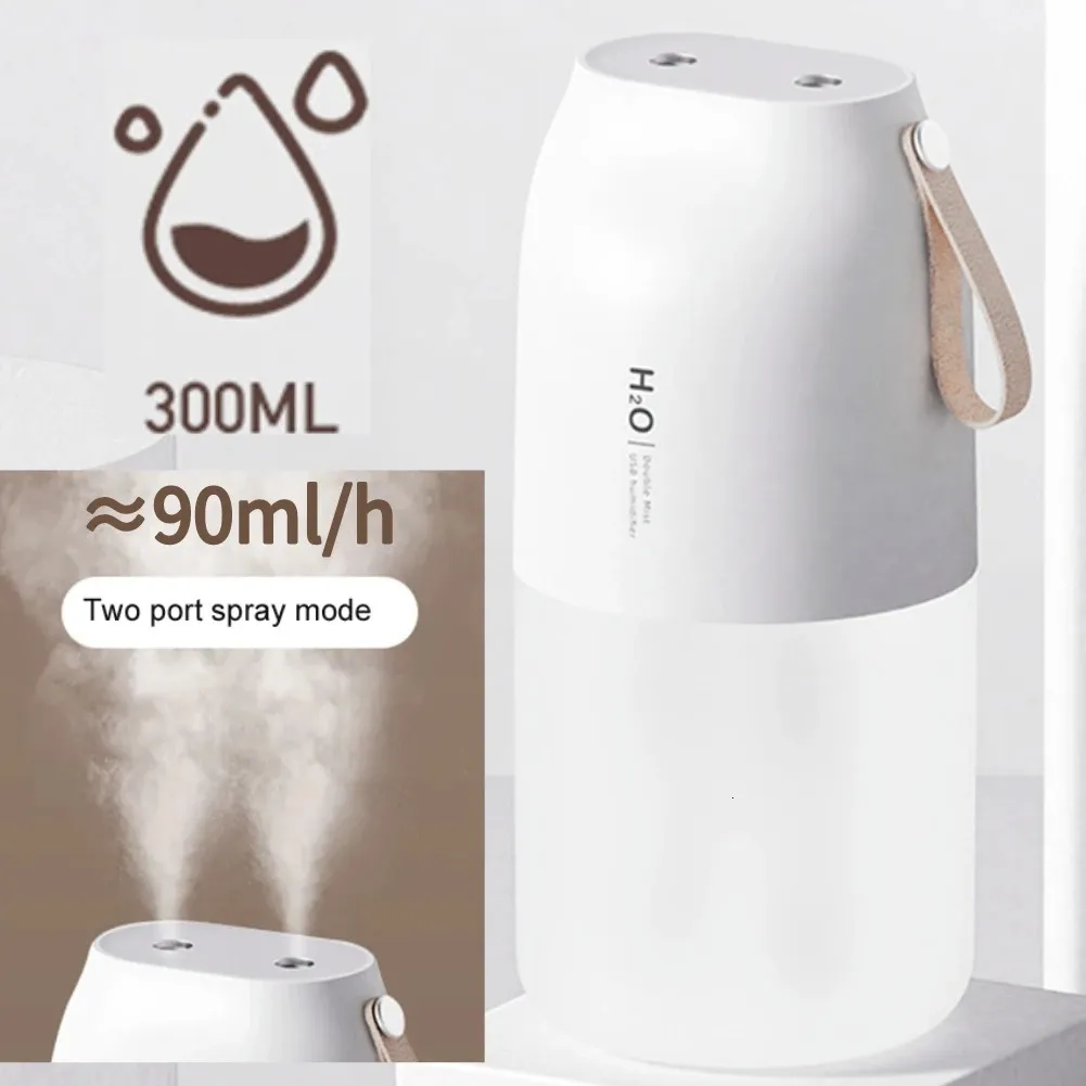 300 ml podwójnie natryskiwanie powietrza nawilżacza zapachowy Dyfuzor USB Ultrasonic Esht Oils