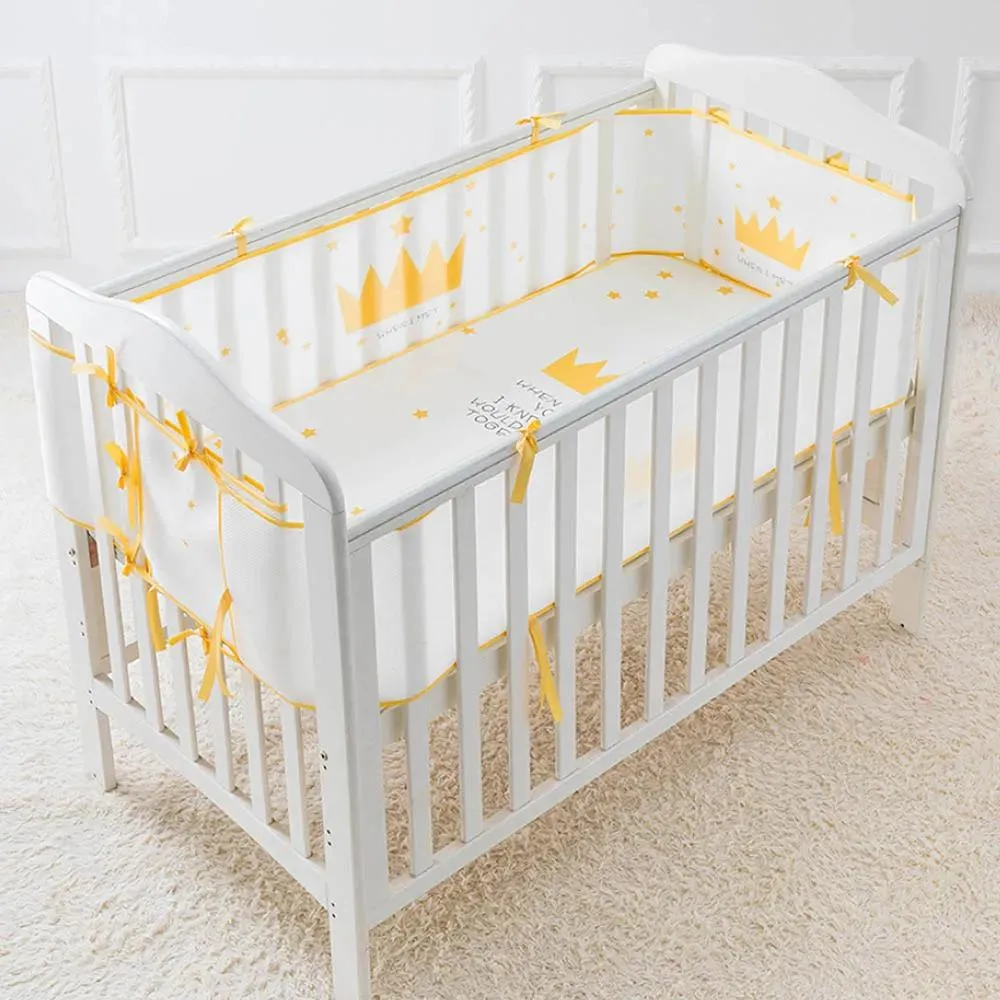 Gates Crib Bumper Baby Bed Summer Breathable Universal 3D Sandwich Mesh Protector Baby Bed Infant Safe Crib Guardrail Enclosure