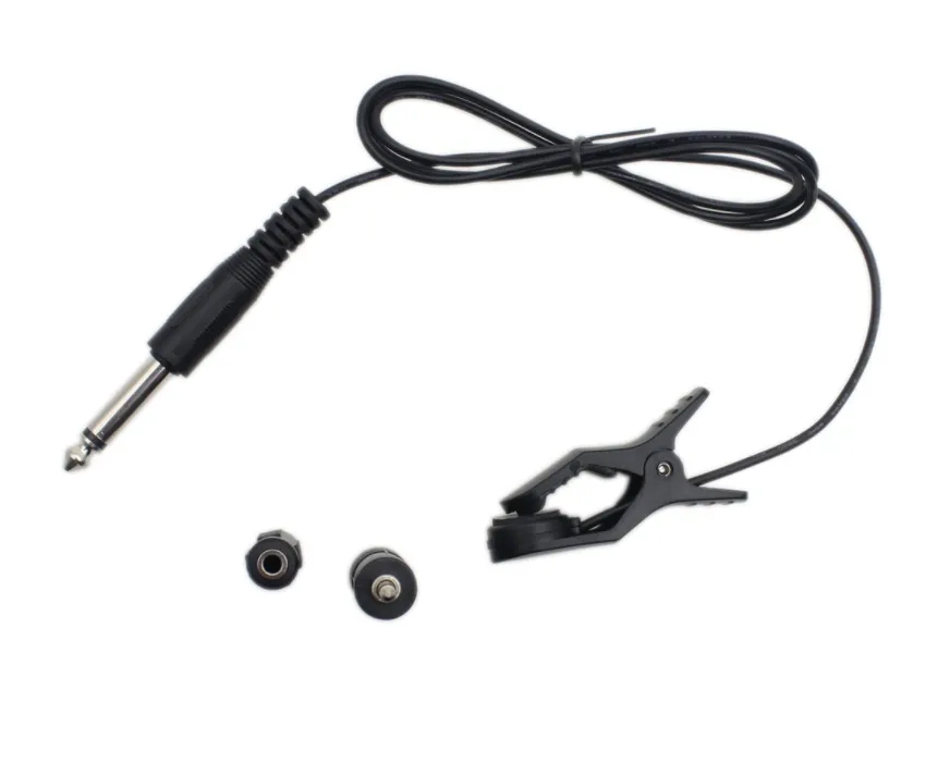 Clip-on 6.5mm Sound Pickup for Guitar Bass Cello Ukulele Violin with 3.5mm Male-6.5mm Female Jack 3.5mm Female-3.5mm Adapter