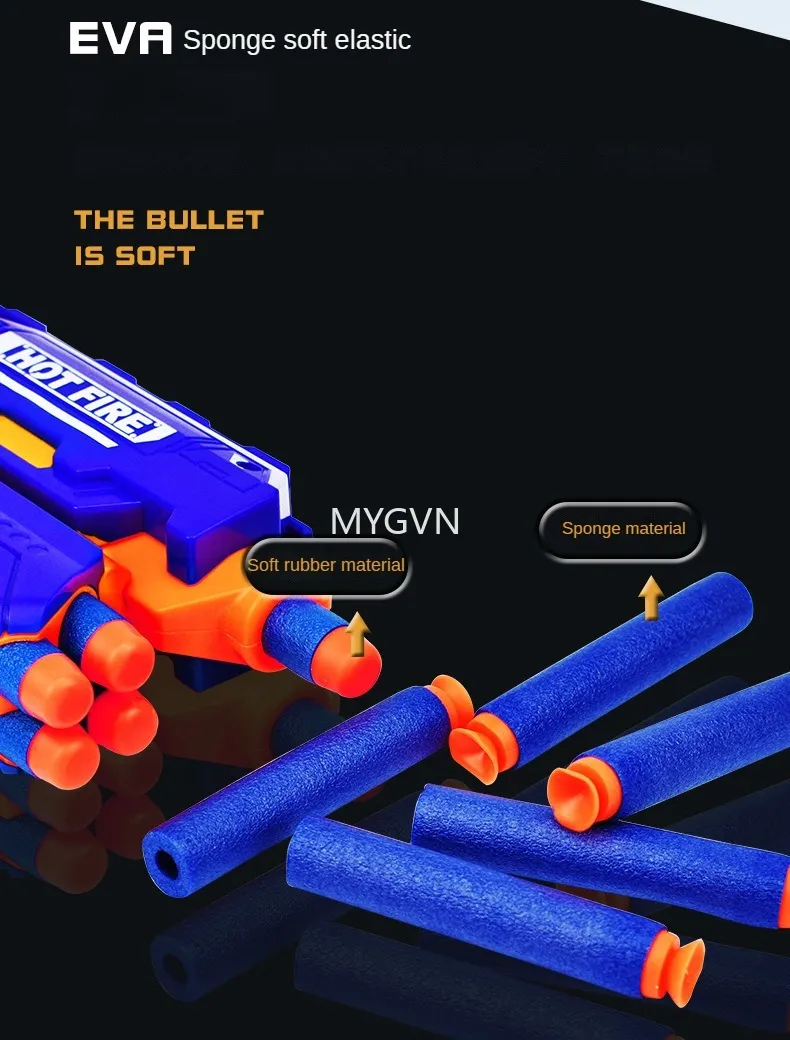 Soft Bullet Manual Toy Gun For Parent Child Battle | EVA Foam Darts ...