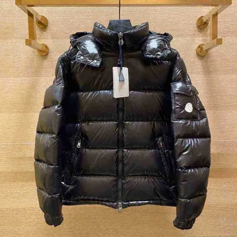 Designer Luxury Classic Monclair Jacket Winter Men Jackets Women Down Fashion Hip Hop Cap Patte di stampa per cappotto casual Calda Casualmente B2P8
