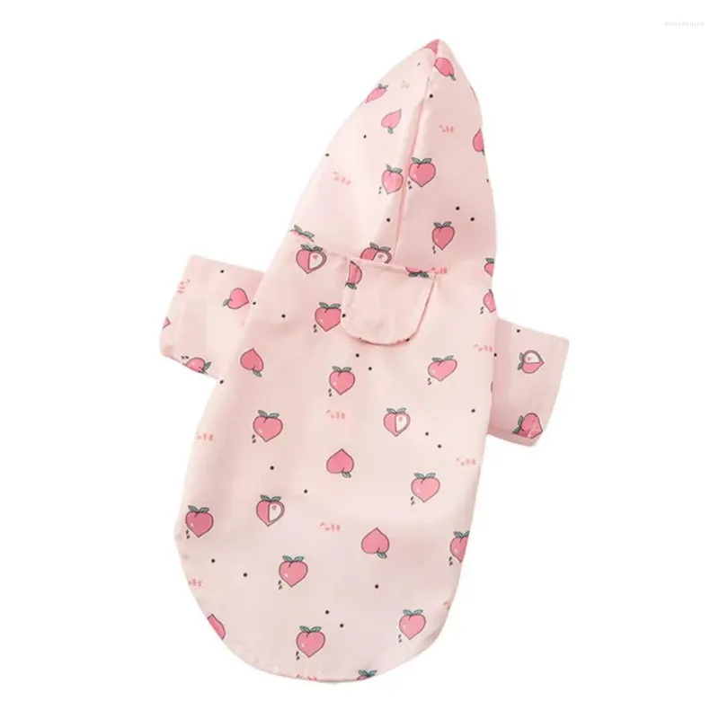 Vêtements pour chiens imperméable multifonctionnel imperméable pour animaux de compagnie avec capuche impression réfléchissante protection solaire pour petits et grands chiens