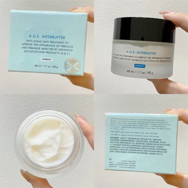 Hot Skin Care Face Cream Age Age Interrupter Cream Triple Lipid Restore 242 Rätt grädde 48 ml Ansiktsfuktning Brand Makeup Top Quality USA Frakt