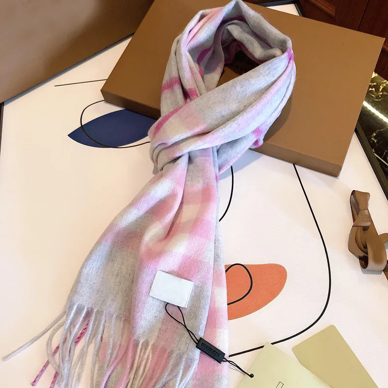 Foulard quatre saisons de haute qualité Foulard de luxe marque écharpe en cachemire foulards de créateur hiver hommes femmes doux épais châle écharpes 17H4NY