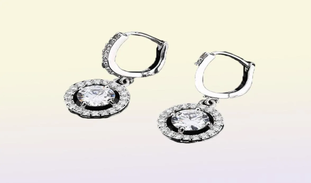 Najnowsze okrągłe krople w kształcie białego złota kolczyki w stylu vintage Hoop For Women Wedding Party Akcesoria Biżuteria Prezent 3973989