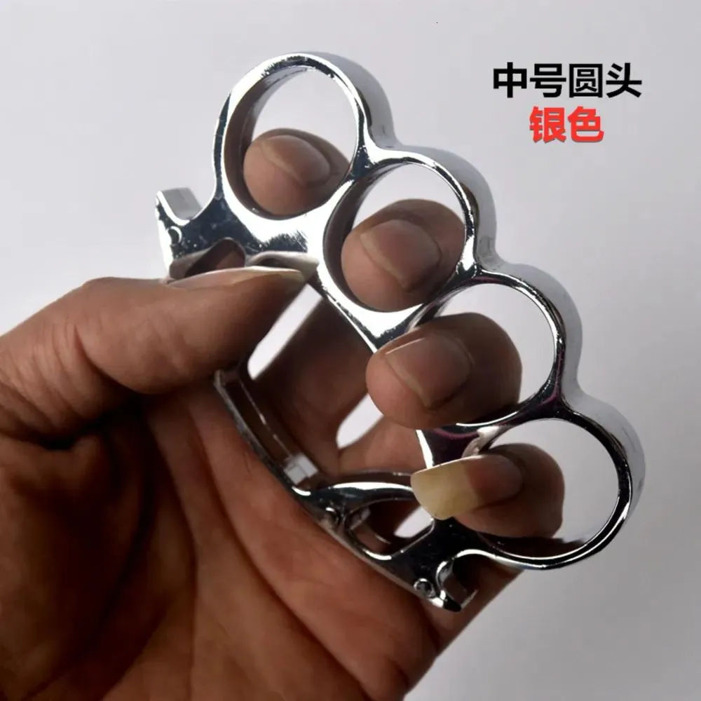 Knuckles Najlepiej zagęszczony stop na głowie okrągły edc ręczne zapięcie boksowanie palec palec tygrys cztery legalne sztuki walki