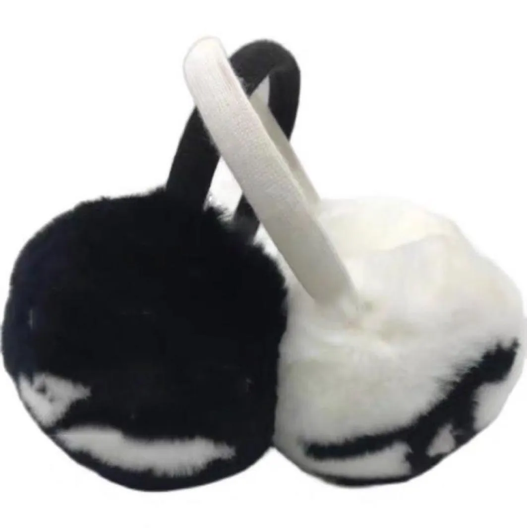 Zima Earmuffs żeńska królik aksamitne uszu Classic marka muffy ucha moda ciepłe pluszowe uszu1086681