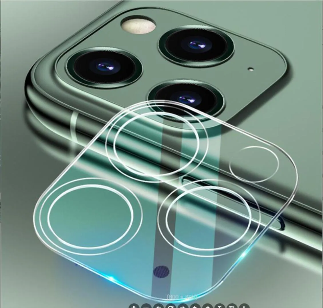 Lente de câmera traseira de metal Protetor de tela de vidro temperado com cobertura completa para iPhone 14 13 12 11 pro max Samsung Galaxy Note 20 S21 Ul6312669