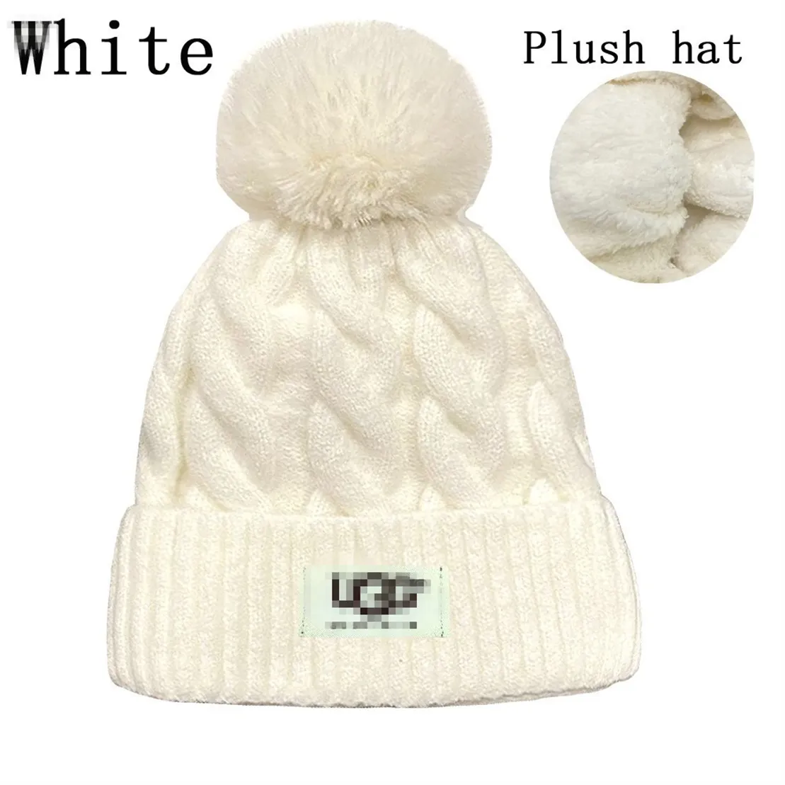 Beanie Luxury Beanie Temperament Versatile Sticked Hat Warm Design Hat högre kvalitetsvaror X-10