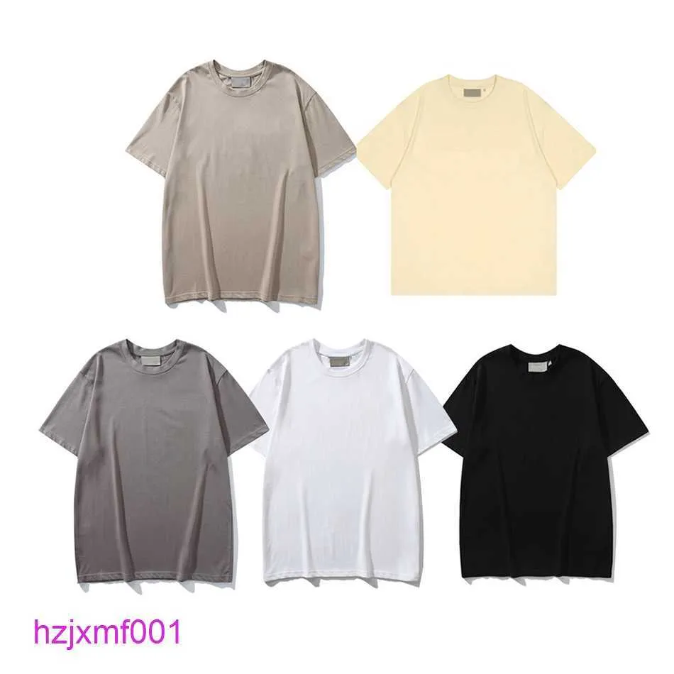 Kky4 T-shirts pour hommes Sweat t-shirt Ess Shirts Tee-shirt Silicone Flocage Lettre Imprimer pour hommes et femmes 100 Cutton Grande taille s m l xl 2xl 3xl Top Qu