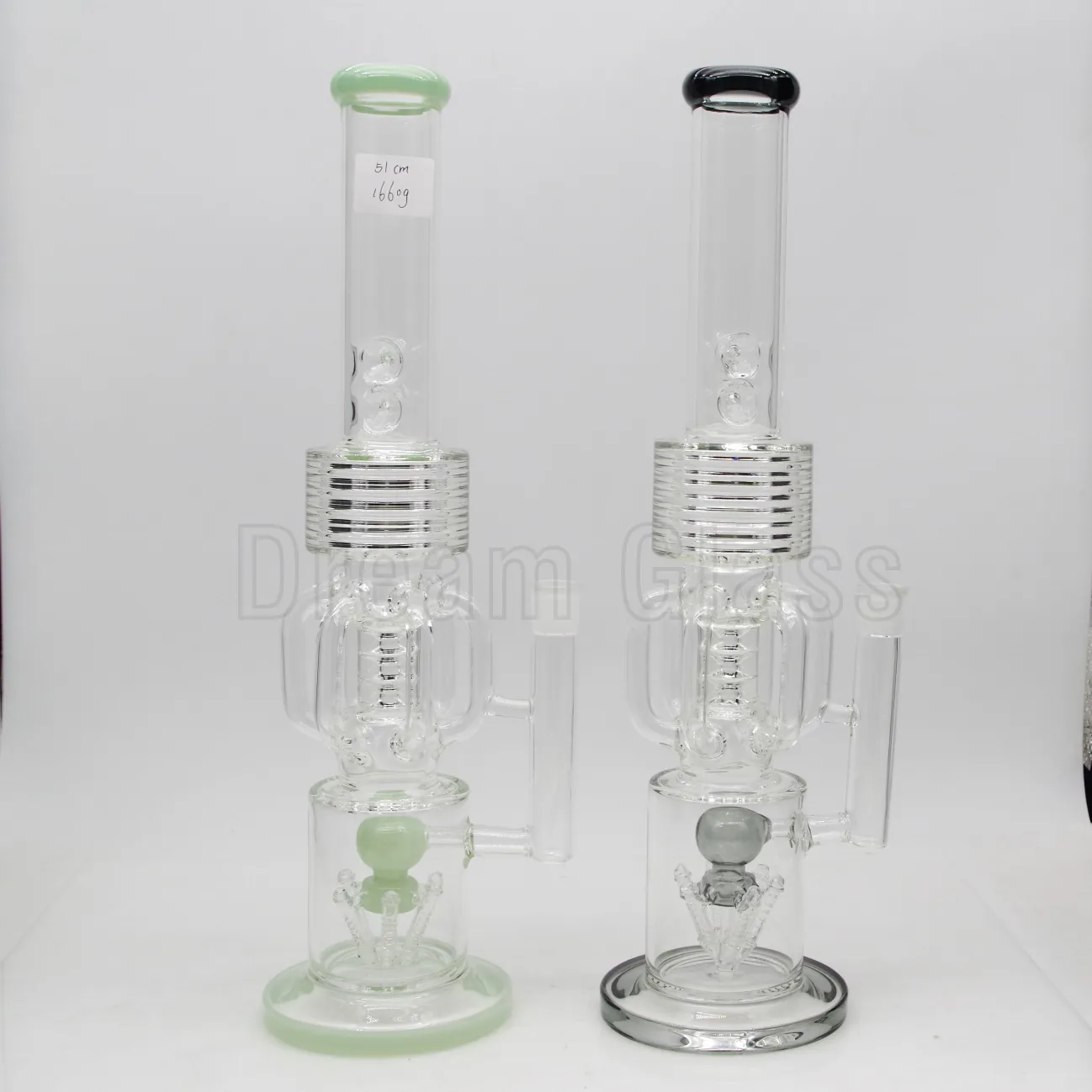 Bong en verre de 20 pouces, percolateur, narguilé, lourd et haut, joint femelle de 14mm avec bol