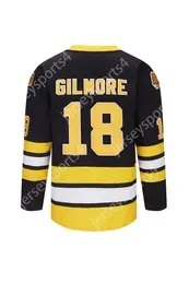 Ship From US Mens Ice Hockey Jersey Happy Gilmore 18 Adam Sandler 1996 Movie Jersey S-XXXL Double Stitched Name Number High Quailty Fast Shipping