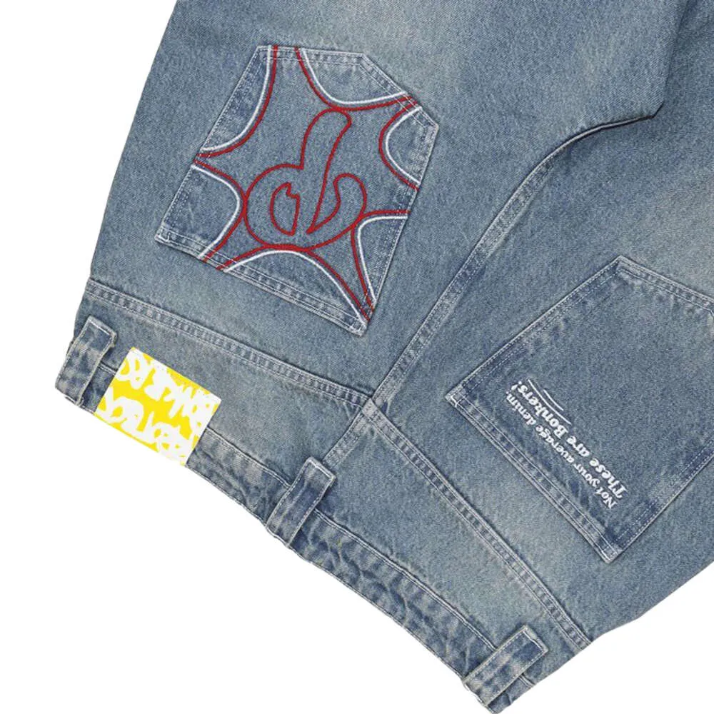 Jean Baggy gothique Y2k pour hommes et femmes, Haruku Hip Hop, mode Punk Rock Street, pantalon à jambes larges, Streetwear, nouvelle collection 2023