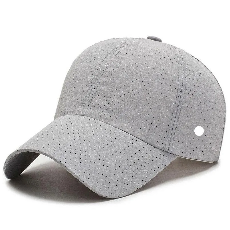 Kapelusze na zewnątrz LL Baseball Joga Visors Ball Caps Płótno Mała Otwór Rekruszy oddychający moda czapka słoneczna do sportowego paska czapki 30 Drop de Dhxdm