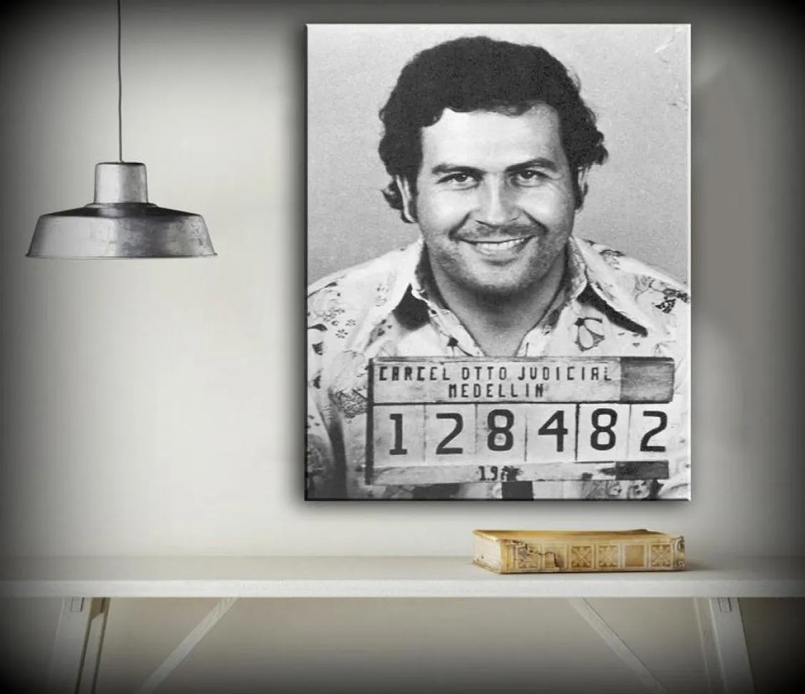 Pablo Escobar Pintura a óleo HD Cópias em tela Decoração de casa Sala de estar Quarto Fotos de parede Pintura artística sem moldura 2539420